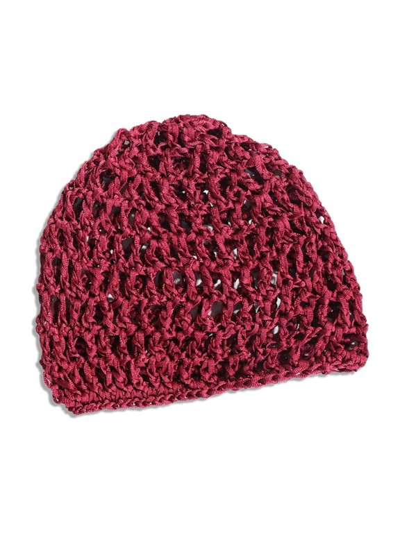 Knitted Slouch Brimless Hair Net Hat Sleeping Headwear for Women Everyday Wear