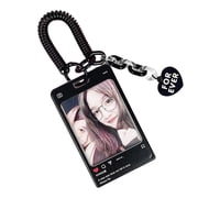 lanema Korean Transparent Card Holder Keychain Idol Photo Sleeves Bus Card Cover Photo