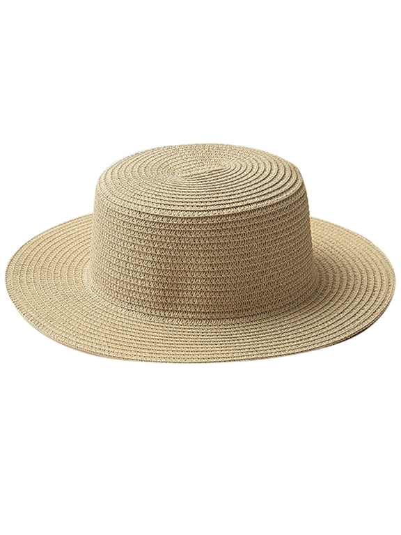 Ladies for Sun Straw Hat Wide Brim Summer Hat Foldable Floppy Beach Hats for Wom
