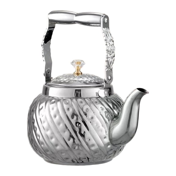lanema Large Capacity Hammered Nonrust Steel Kettles Durable Construction Ergonomic Grip Boiling Water Pot Home Use