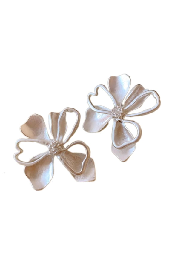 Large Flower Hoop Earring Statement Spikes Earring Geometric Celestials Designs for Fashion Enthusiasts Casual Wear