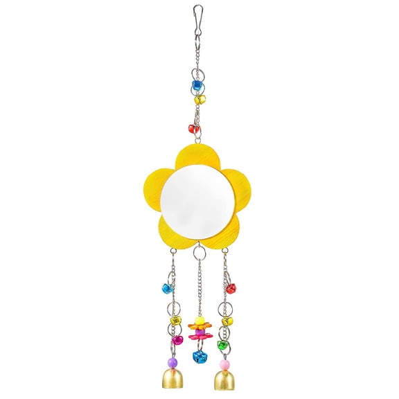 lanema Large Mirror Toy with Multi Color Bells Chicken Mirror Toys for Hen Rooster