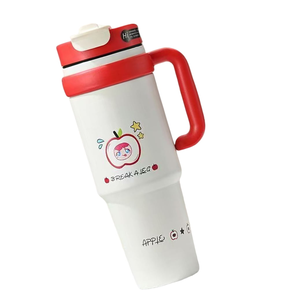 lanema Large Straw Insulated Water Bottle For Outdoors Office Double Layer Thermal Technology