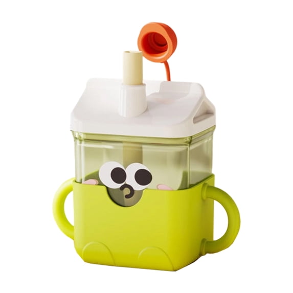 lanema Learning drink cup, baby specific straw cup with handle, leak proof and drop proof
