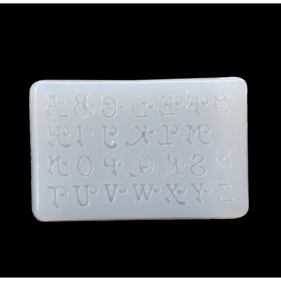 lanema Letter Resin Molds Alphabet Silicone Casting Mold for DIY Keychains Craft Making