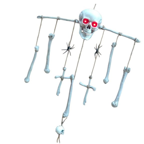 lanema Life Size Skeleton Couple Door Curtain For Creating Chilling Photo Backdrop