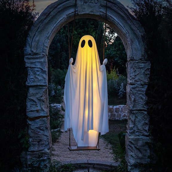 lanema Lighted Specter Figures for Halloween Outdoor Yard and Lawns Decoration