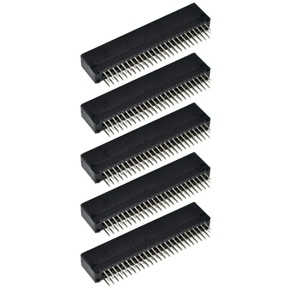 lanema Lightweight 2.54mm Earless Black Clone Host 50-pin Connector for N64 Connector