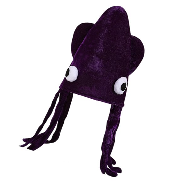 lanema Lovely Cuttlefish Hat Headwear with Tassels For Stage Shows Family Gatherings