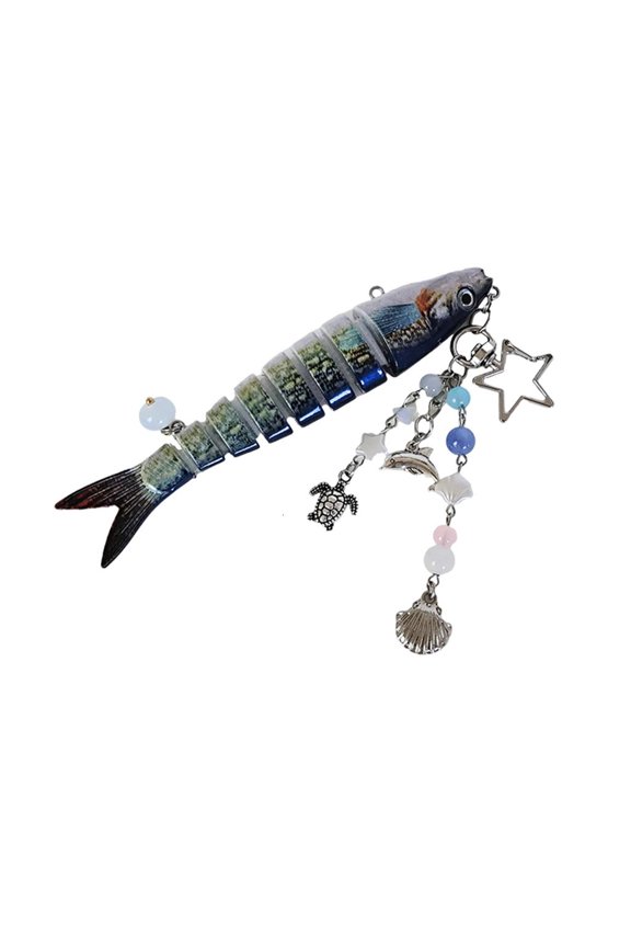 Lovely Fish Pendant Statement Pendant Bag Pendant Key Ornament Texture Great for Dating and Social Event
