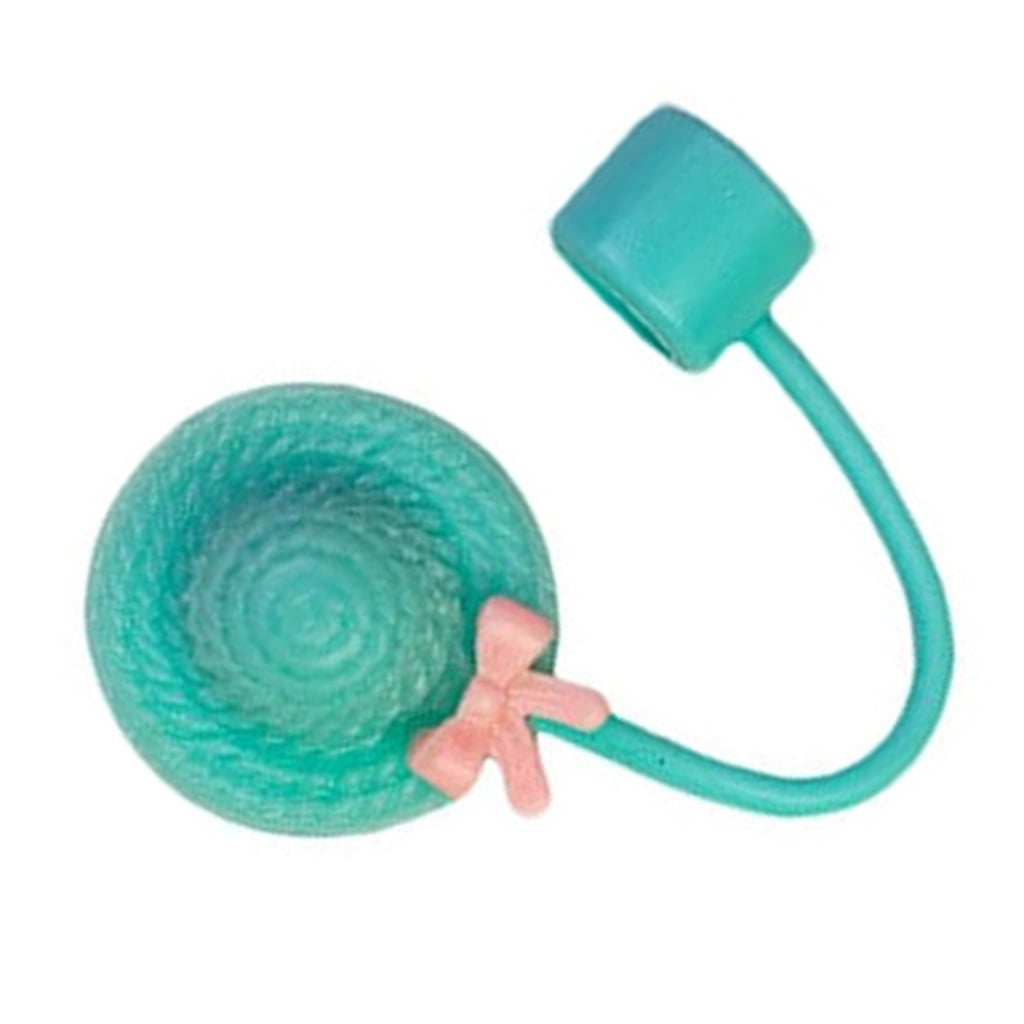 lanema Lovely Hat Shape Silicone Straw Covers Caps Drinking Straw Tip ...