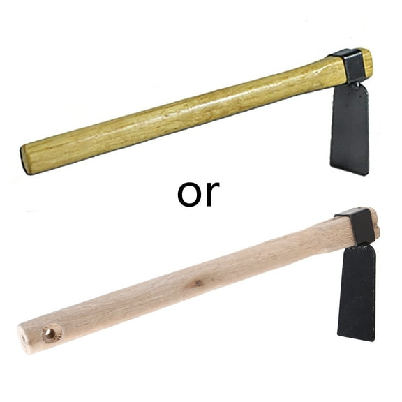 lanema Low Carbon Steel + Wood Mini Hand Tools Sturdy Hoe Tools Durable Weeding Tool