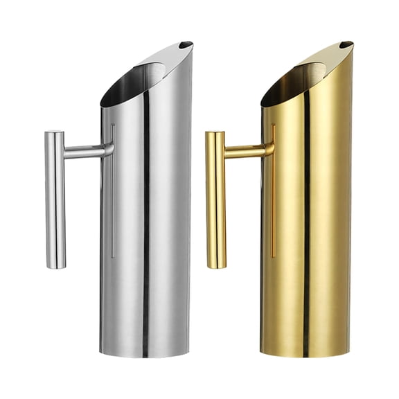 lanema Luxurious Nonrust Steel Water Pitcher Double Tone Finish Spill Proof Spouts For Hotel Gatherings