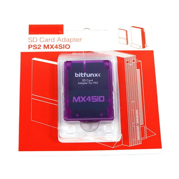 lanema MX4SIO SIO2SD SD/TF Card Reader for PS2Game Console Blue/White/Red/Purple/Orange