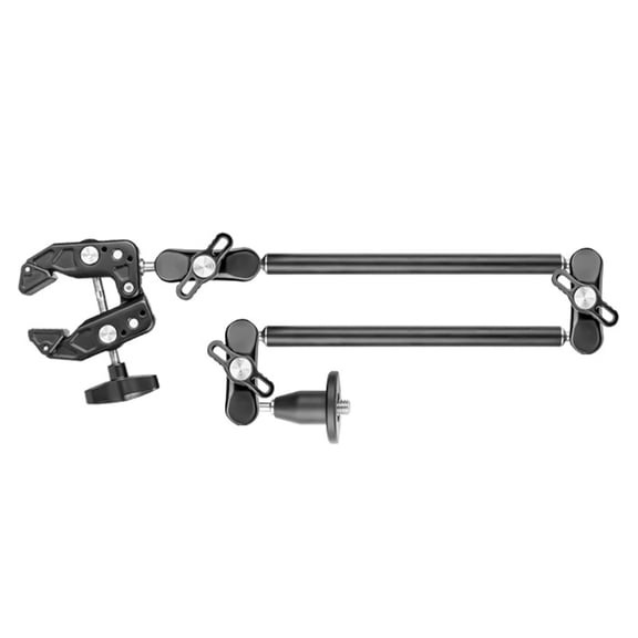 lanema Magics Arm Mount With Large Clamp Stable Lock 0 6cm with 1/4 3/8 Screw for Photo