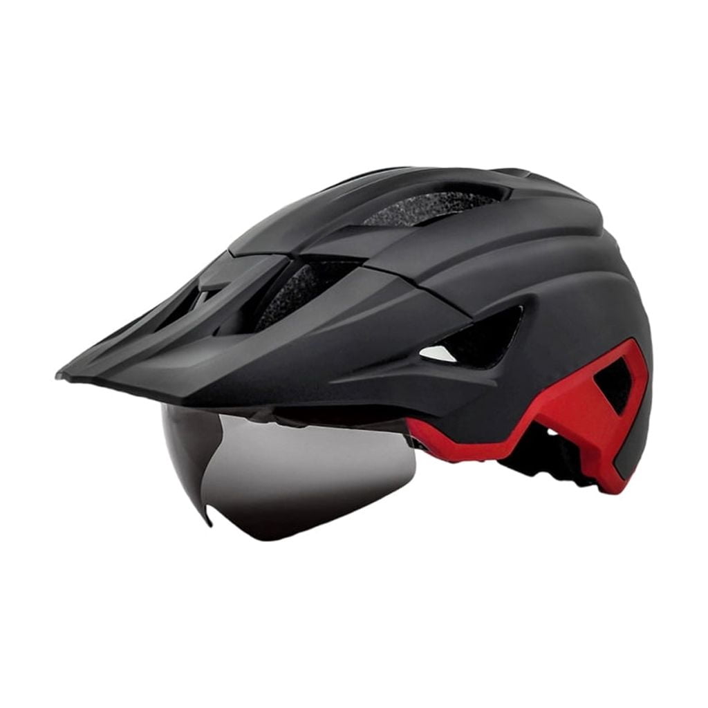 lanema Magnetic Detachable Visors Helmet With Built In LED Light USB Rechargeable For Night Cycling Safety PC Cycling Helmet