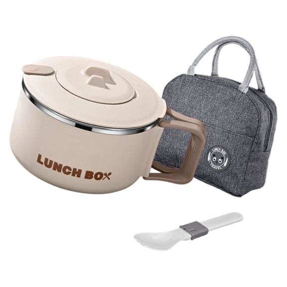 lanema Microwave Safe Stainless Steel Lunch Box 1200ml Leak Proof Design With Foldable Utensils