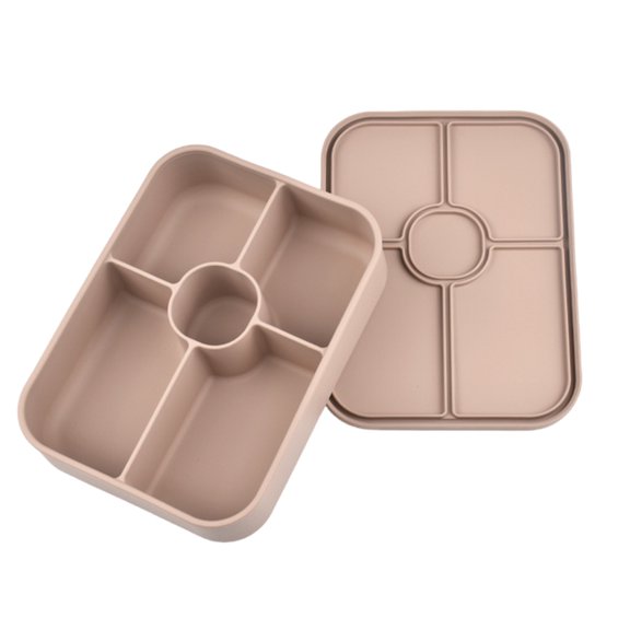 lanema Microwaveable Food Container 5 Divided Compartments Sauce Cup Leak Proof Design For Picnics Work Lunches