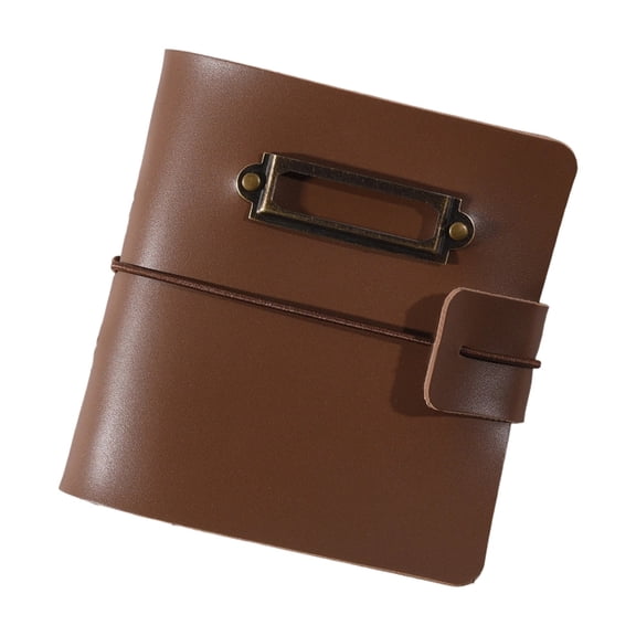 lanema Mini PU Photo Album For Pictures With Waterproof Cover And Multiple Pocket For Storage Snapshots Scrapbook