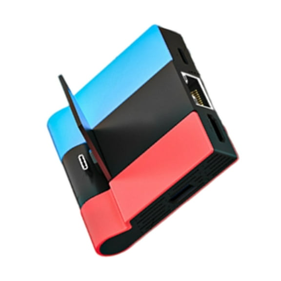 lanema Mini TV Dock with USB Port Multifunctional TV Docking Station Lightweight Charging Stand Travel Docking for Switches