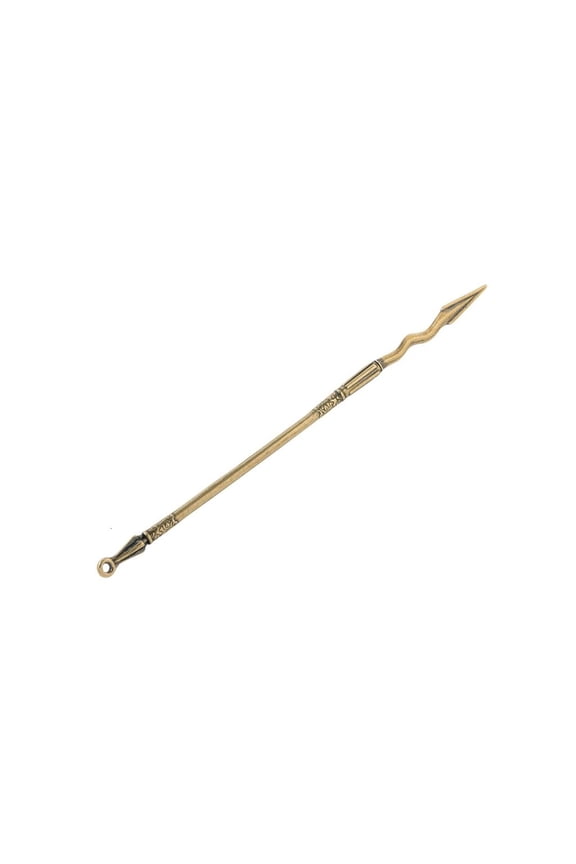 Miniature Ancient Snake Spear Keychain Pendant Exquisite Coppers Craftsmanship Decorative Accessory For Keys Or Display