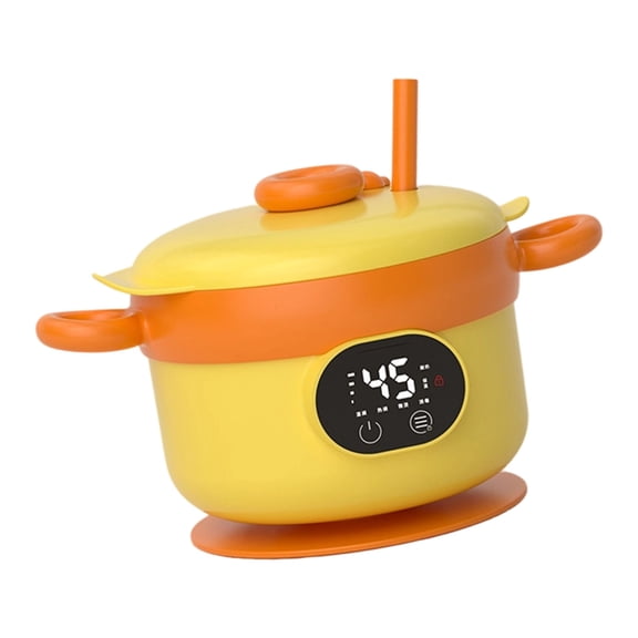 lanema Miniature Portable Charging Bowl For Kids Meals Food Warmer with Intelligent Warming Technology And Silicone Base