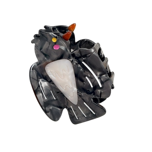 lanema Modern Half Up Hair Clip Medium Capacity Cartoon Owl Shape NonSlip Design For Long Short Hair