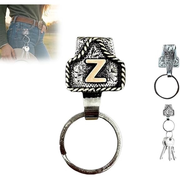 lanema Modern Keychain Belt Clip For Men AntiScratch Key Organizer With Letter Design