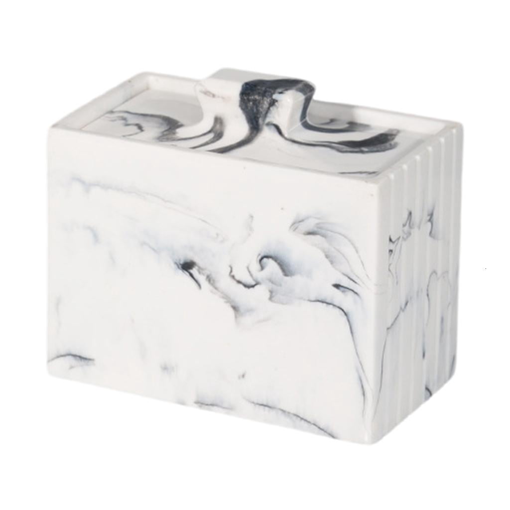 lanema Modern Resin Toothpick Cotton Swab Box With Lid Commercial ...