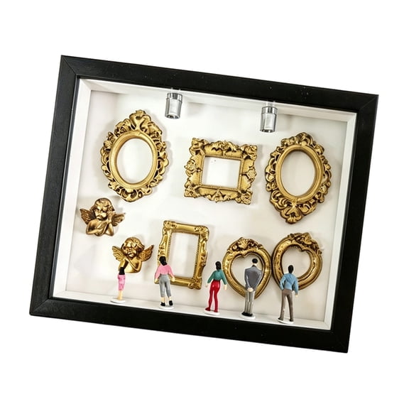 lanema Mothers Day Gift DIY Mini Museums Silhouettes Box,Shadows Box Frame Display Case