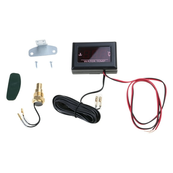 lanema Motorcycle Digital Thermometer Instrument Water Temp Meter Gauge Racing Scooter