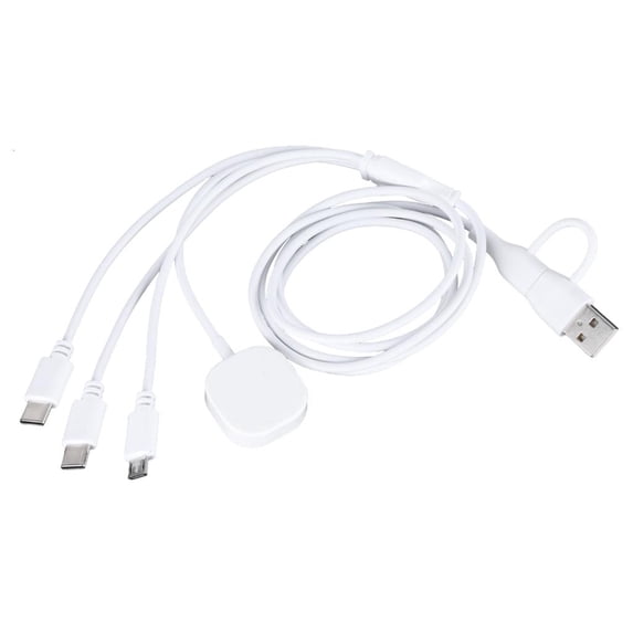 lanema MultiFunction USB C Charging Wire Multiple Charging Cable for Phones/Tablets/Watches 120cm/47.24inch Long Cable