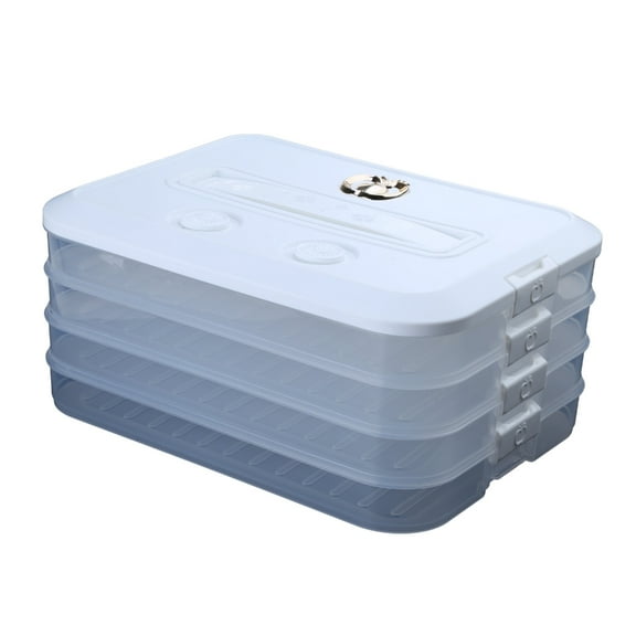 lanema Food Storage Box Multilayer Container with Lid and Handle Cookie Carriers
