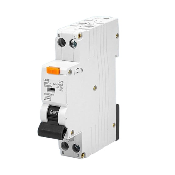 lanema Multipurpose 32Amp RCBO Circuit Breakers Convenient for Earth Leakage Protective Use1P+N 30mA 6kA B32 Curved B