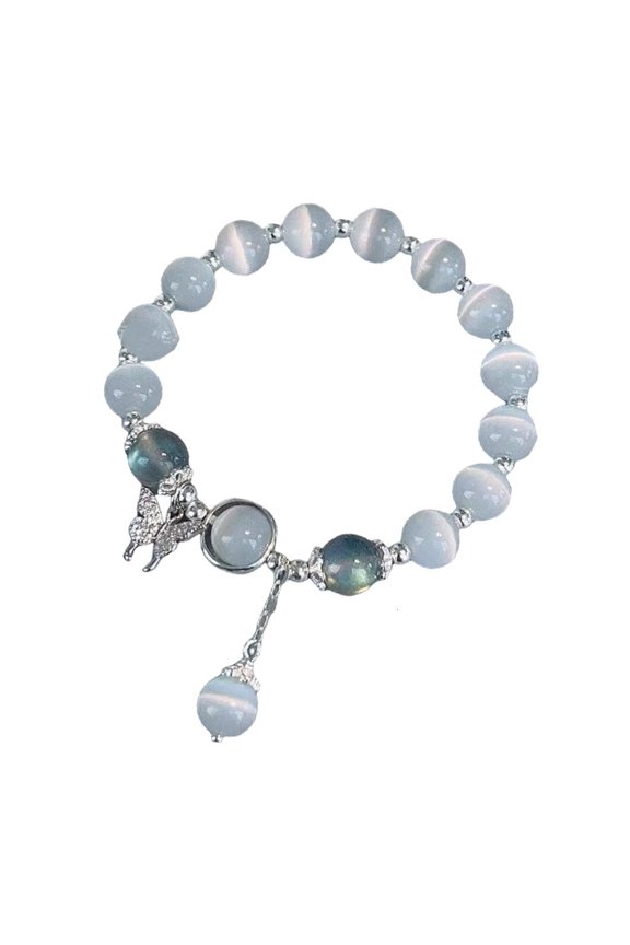 Multipurpose Opals Sea Blue Moonlights Crystals Bracelet Decoration for Girls and Women Elegant Fashion Accessory