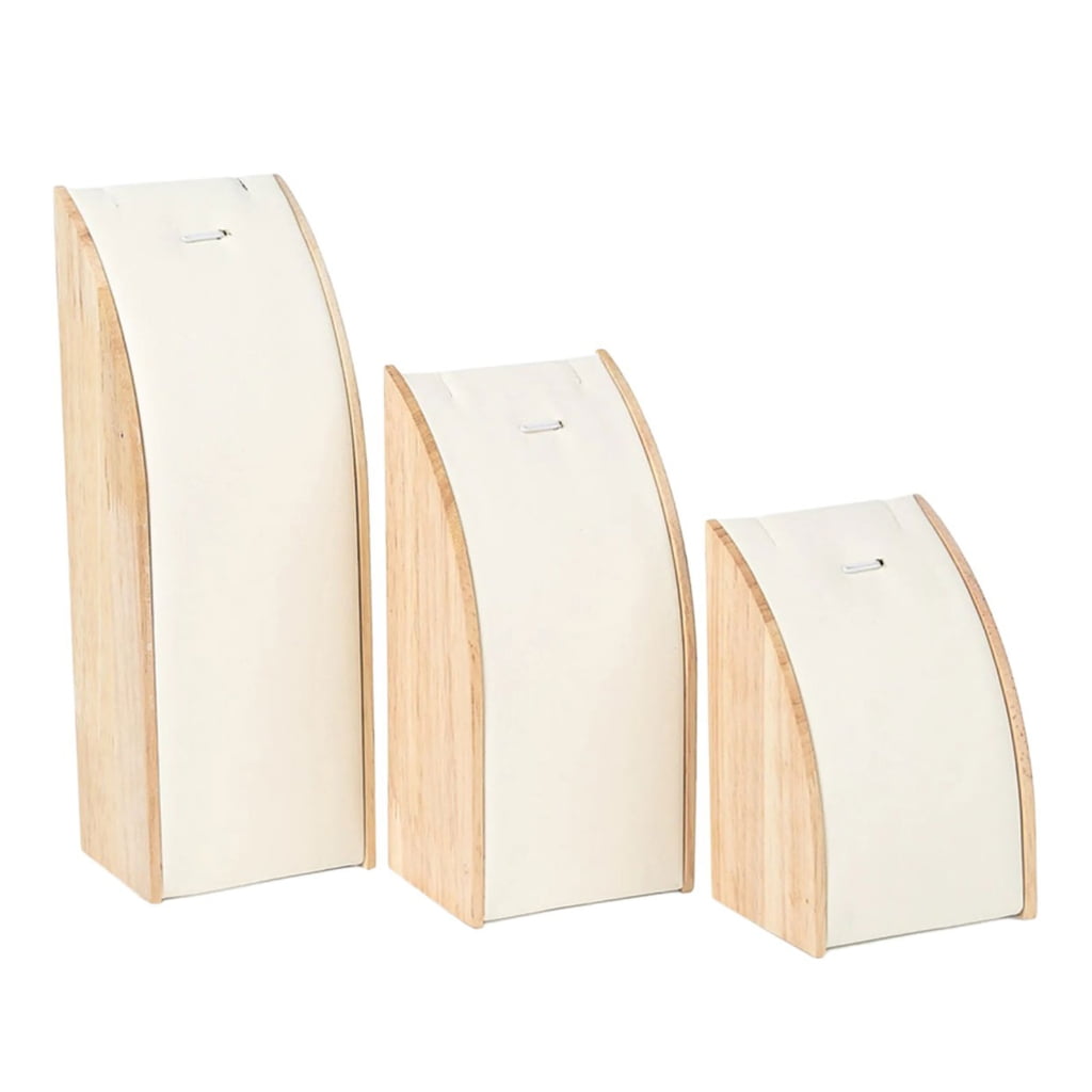 lanema Multipurposoe Crafted Sturdy Wood Jewelry Display Props Set of 3 ...