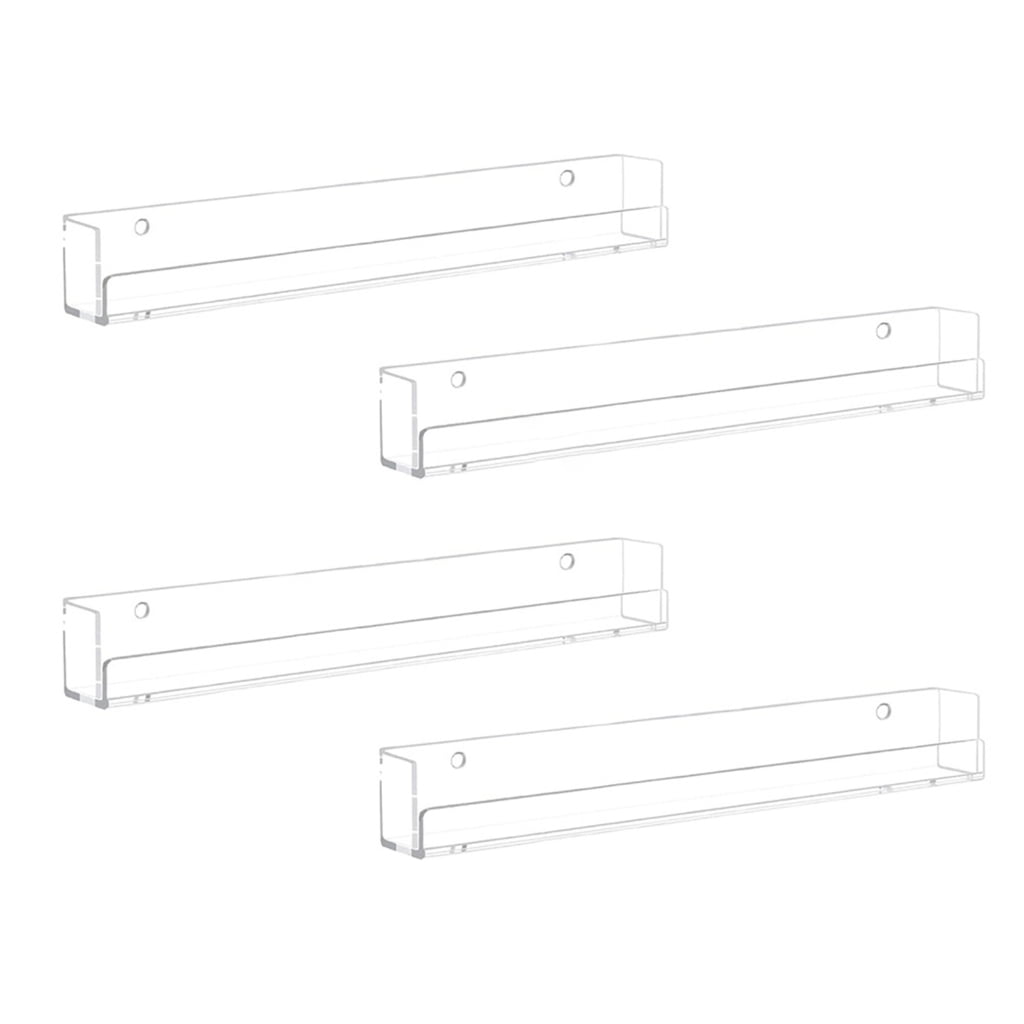 lanema Nail Polish Rack Wall Mounted Shelf Acrylic Organizer Display ...
