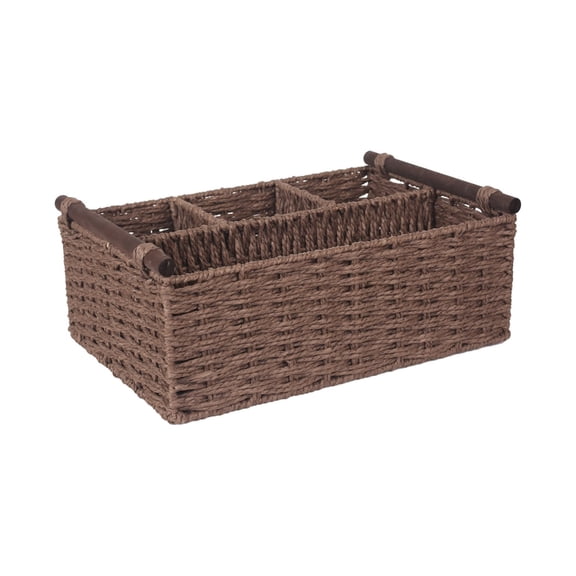 lanema Natural Fiber Inspired Storage Box Paper Basket For Study Room Organization