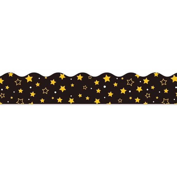 lanema Notice Board Borders with Scalloped Bulletin Board Sticker Multicolored