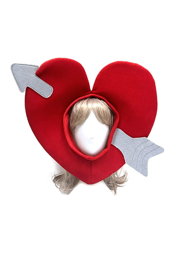 Novelty Cupids Heart Headcover Hat Breathable Festival Gathering Hat Party Supply