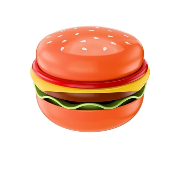 lanema Novelty Hamburger Dinnerware 5Pcs High Quality Ceramic Set For Party Snacks Serving