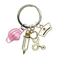 thumbnail image 1 of lanema Nurse Keychain Doctor Medical Tool Stethoscope Face for Key Nurse Medical Keychain Souvenir Jewel, 1 of 13
