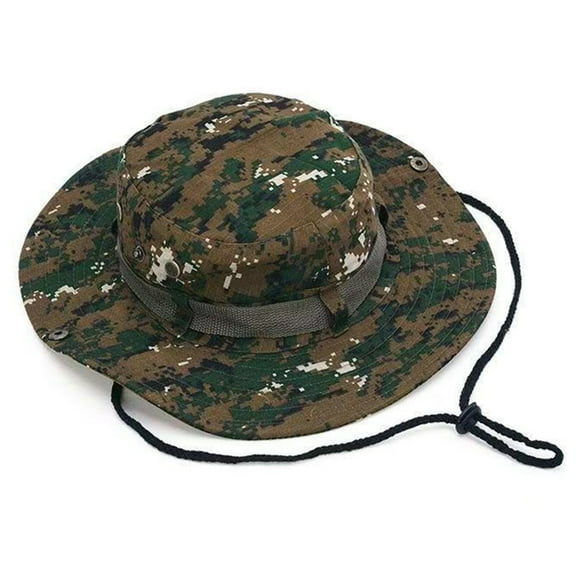 lanema Outdoor Fisherman Hat Sunshade Camouflage Colour Breathable Sun Hat for Men