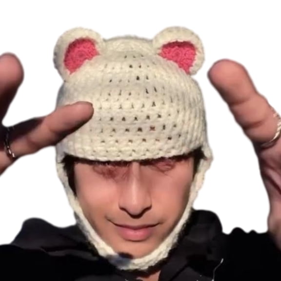 lanema Oversized Bear Hat New Year Party Decorations Festive Stage Shows Panda Ear Cute Oversized Hats Headdress