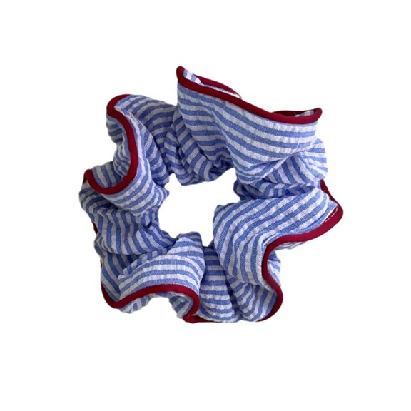 lanema Oversized Hair Scrunchies Oversized Striped Pattern Hair Scrunchy Elastic Hairpieces Hair Rope Lady Hair Decoration