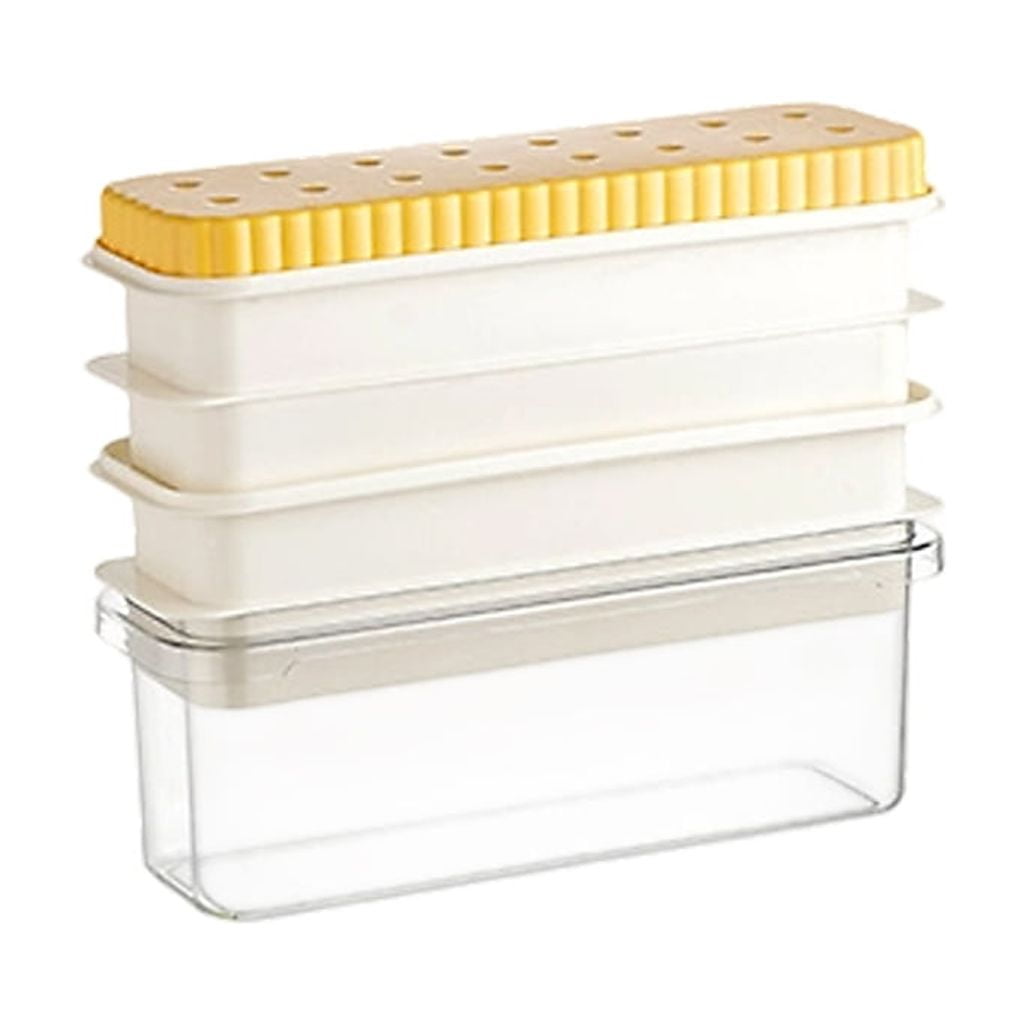 lanema Oversized Ice Ball Maker Space Saving Fridge Storage Container Plastic Ice Cubes Tray Molds For Home And Entertaining