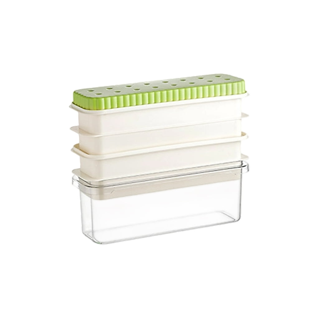 lanema Oversized Ice Ball Maker Space Saving Fridge Storage Container Plastic Ice Cubes Tray Molds For Home And Entertaining