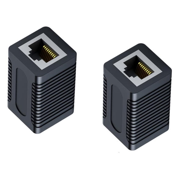 lanema Pack of 2PCS RJ45 Couplers Gigabit Speed Ethernet Extender Secure Locking Clip