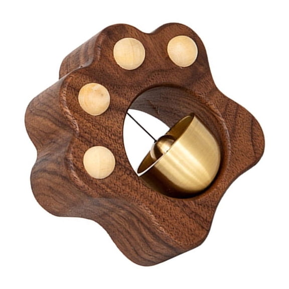 lanema Paws Shaped Entering Bells Chimes Wood Shopkeeper Bells Outdoor Windchime