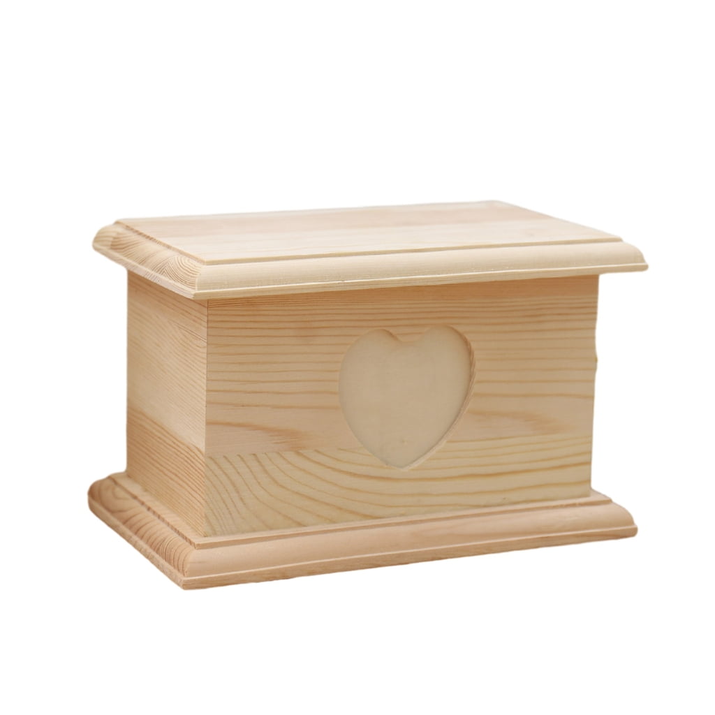 lanema Pet Cremation Urn for Dog Cats Ashes Wooden Dog Memorial Urn